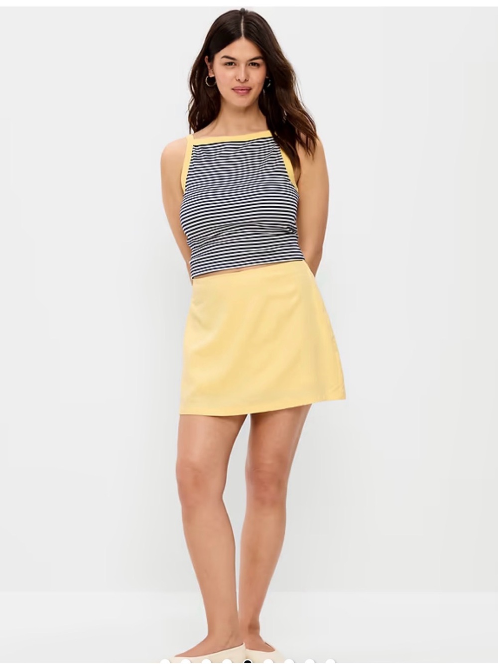 Old Navy Linen Skirt High Waisted